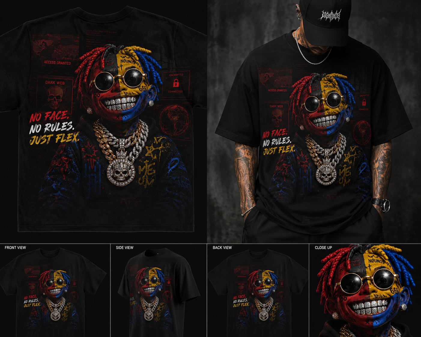 Custom design for printing on clothes